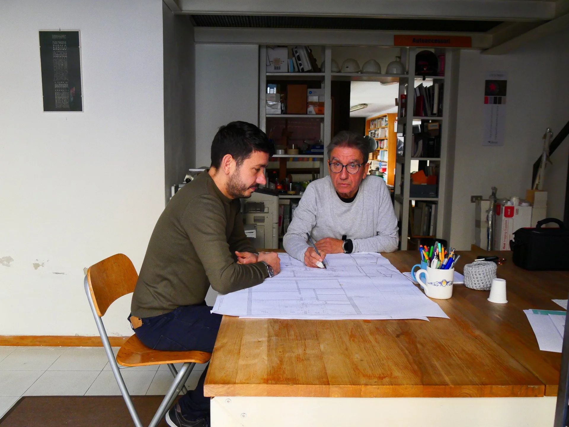 Ambiente di lavoro dello Studio Tecnico Ricci a Firenze